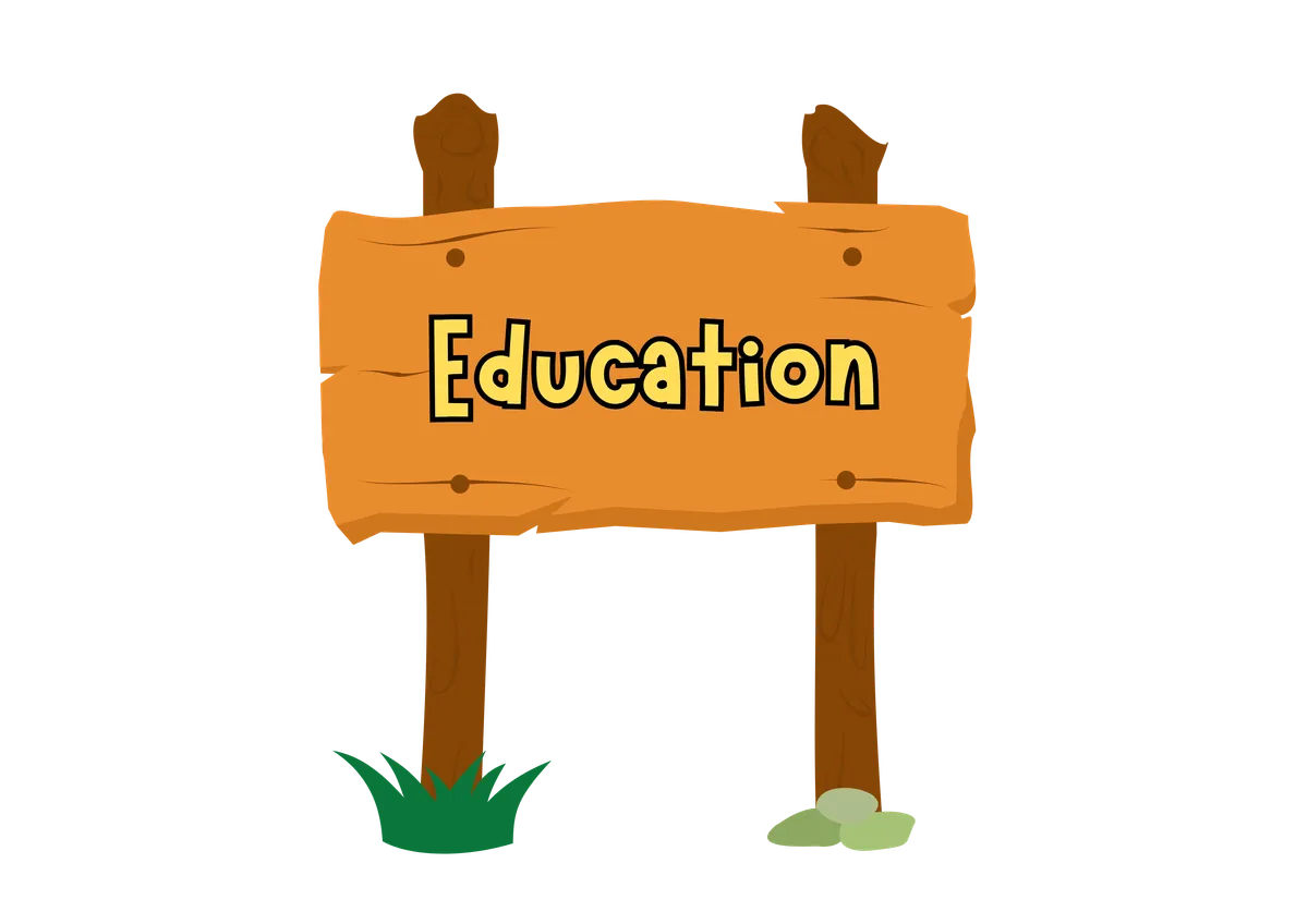 Education sign illustration